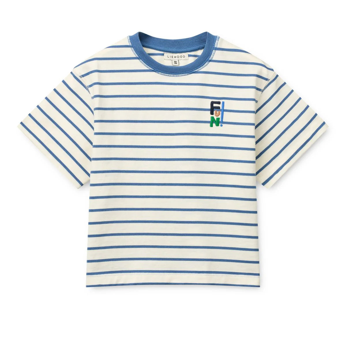 Liewood-Tyler Stripe SS T-shirt Riverside / Creme de la creme