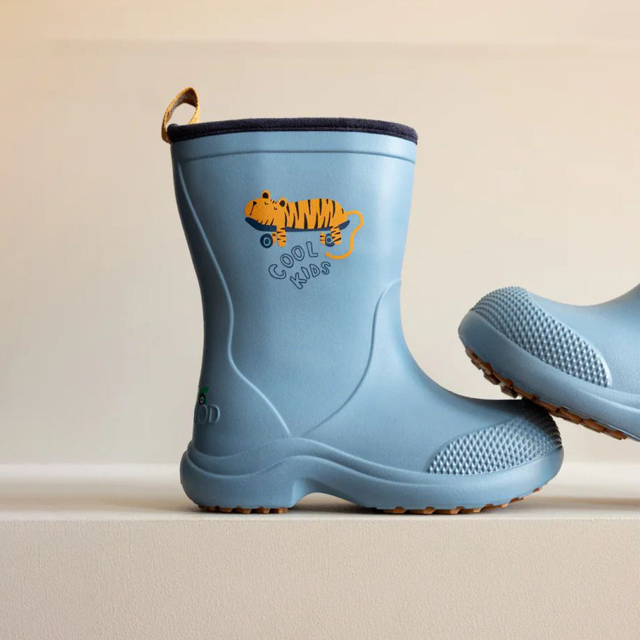 Liewood-Aston Rainboot Tiger / Beach blue
