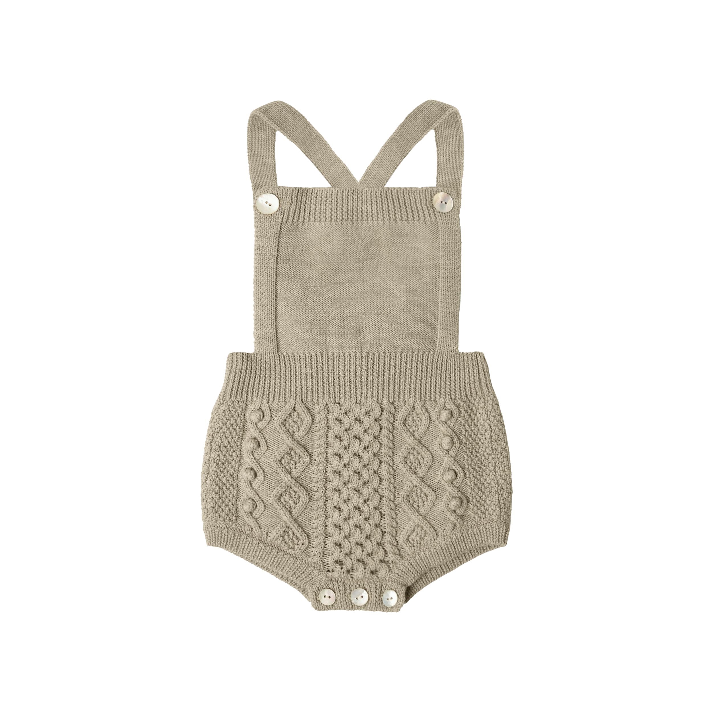 FUB-Baby Aran Shorts oat melange
