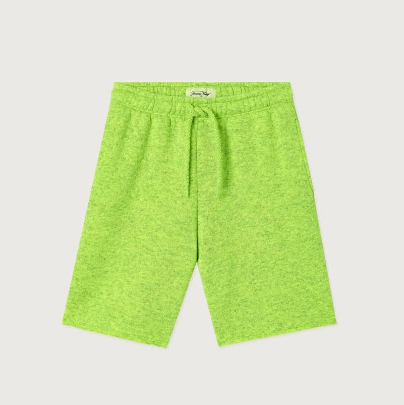American Vintage-Kids Short Bermuda Ample Jaune Fluo Surteint