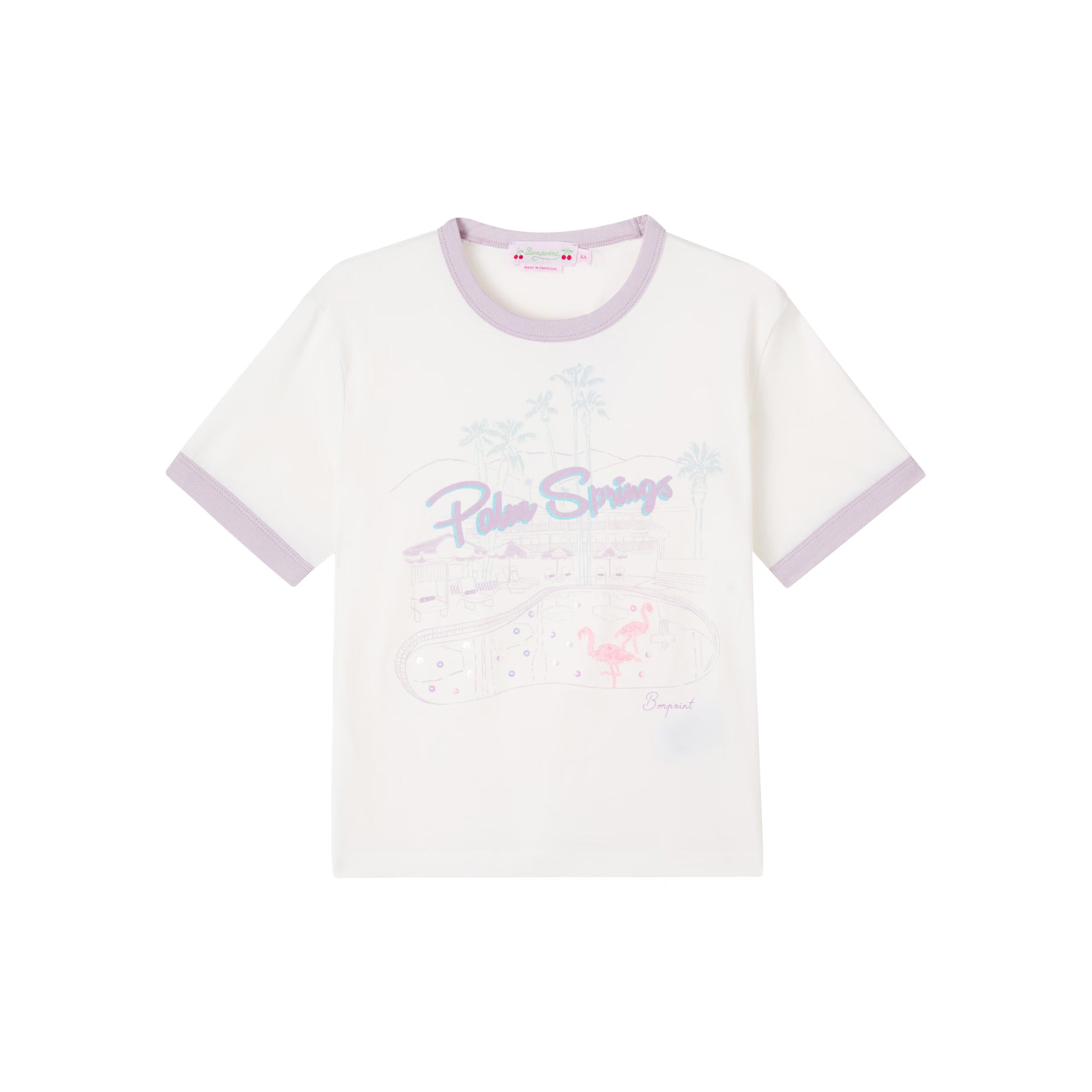 Bonpoint-T-Shirt Emma Upb Blanc Lait