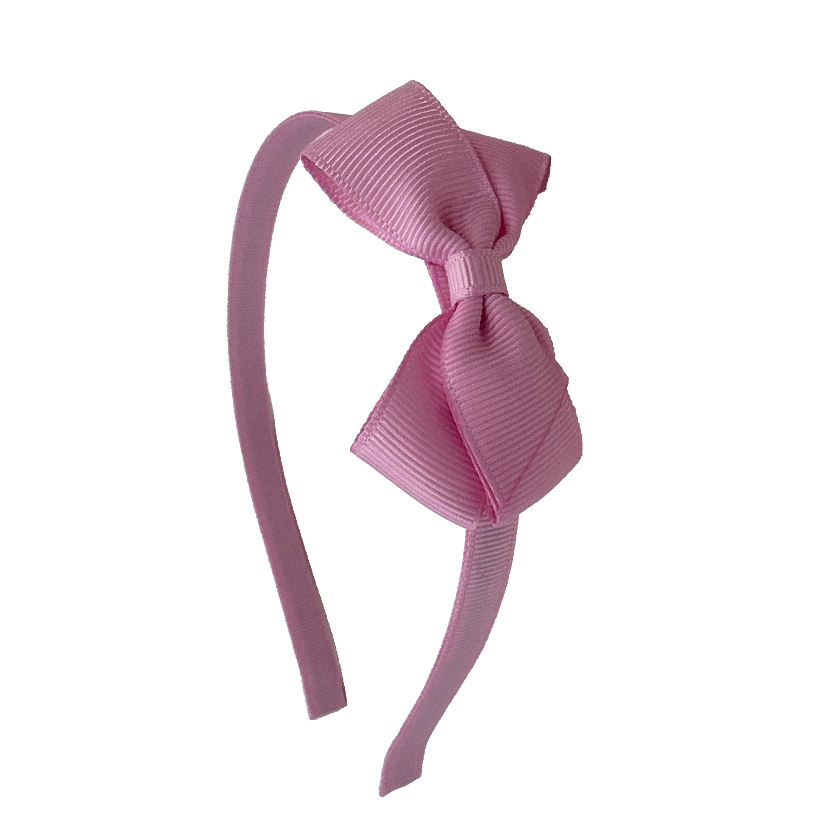 Olilia-Small London Bow Hard Headband-Tulip