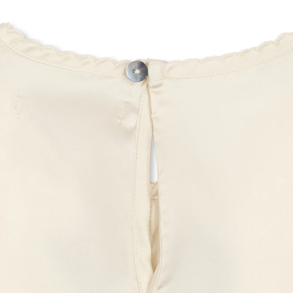 Konges Sløjd-Girl Sheeny Ss Top Buttercream