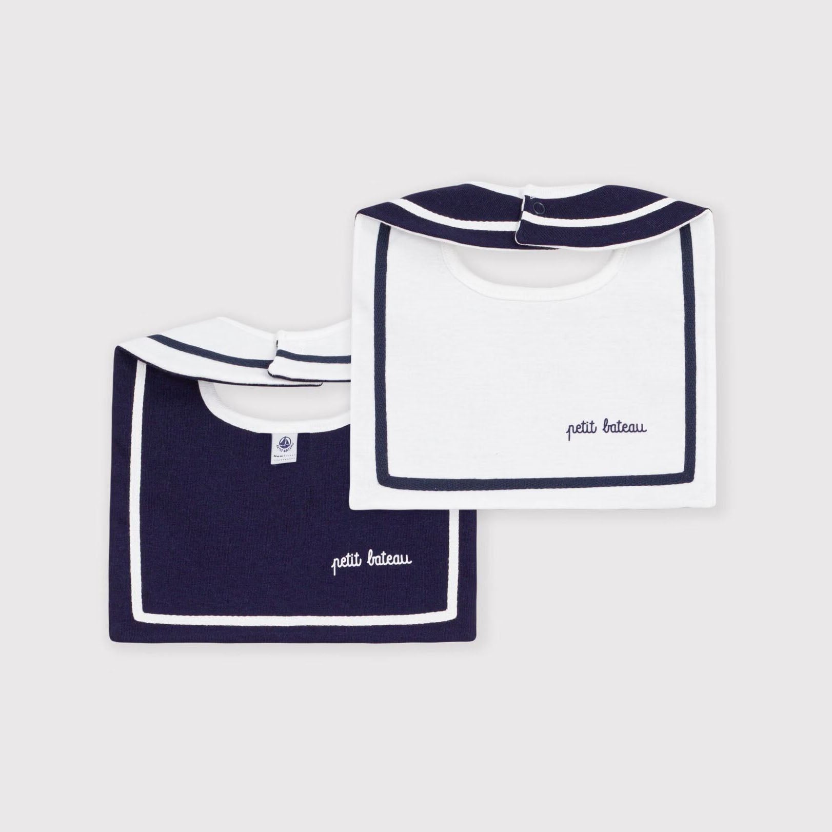 Petit Bateau-Baby Bib Marshmallow