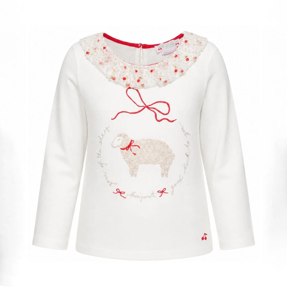 Bonpoint-T-Shirt Tidjiany Cny Upb Blanc Lait