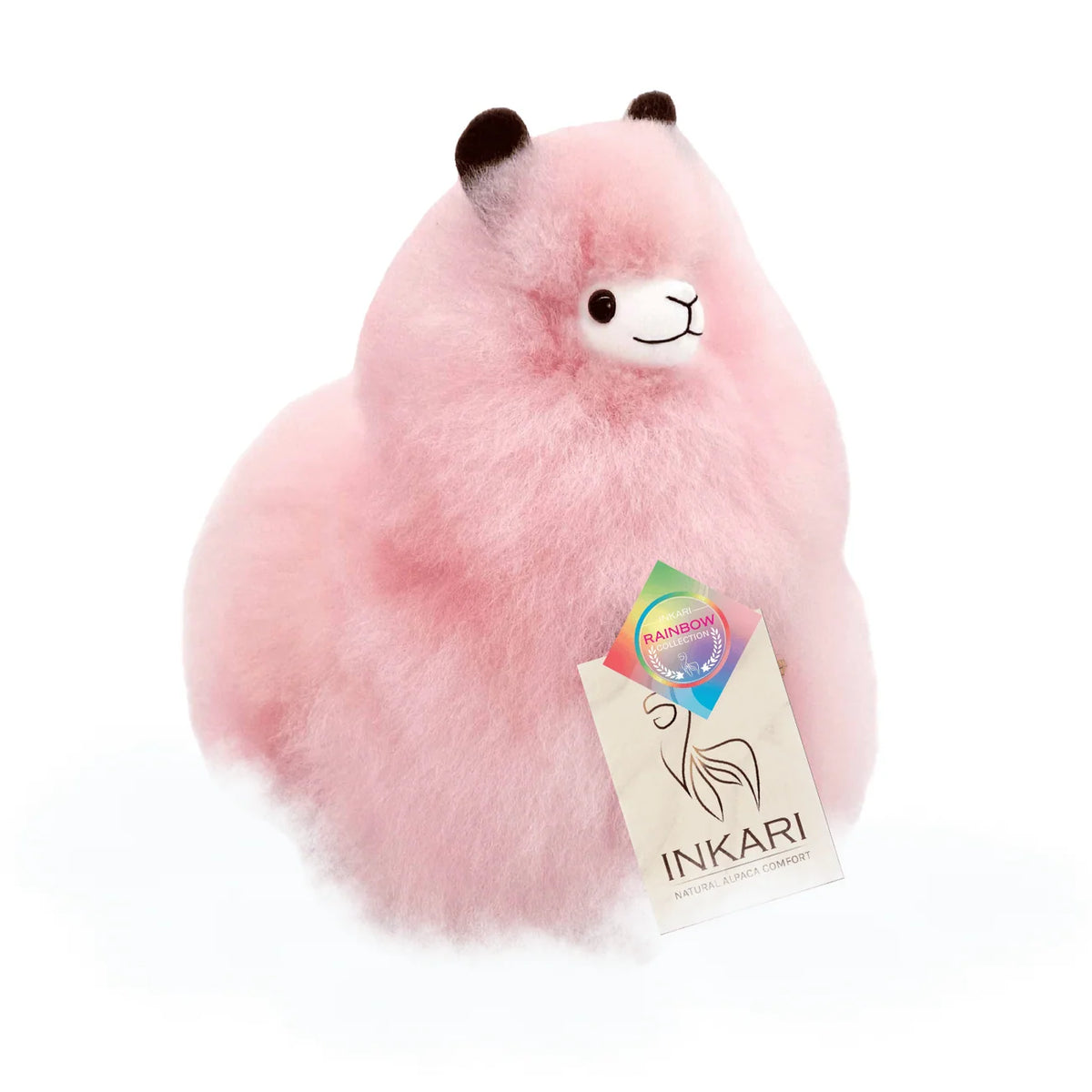Inkari-Rainbows Alpaca Toy Small 23cm Cotton Candy