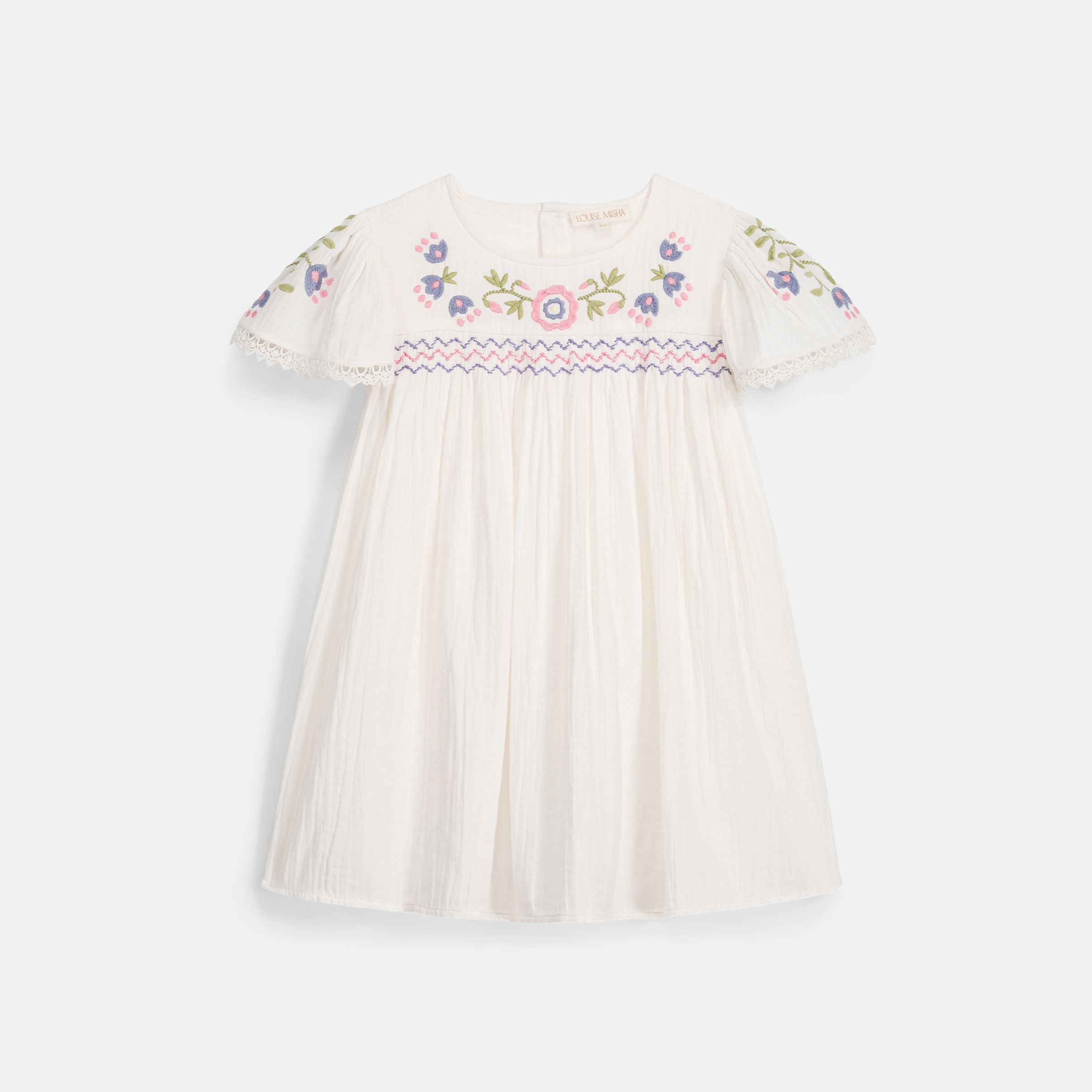 Louise Misha-Girls Dress Ana Off White