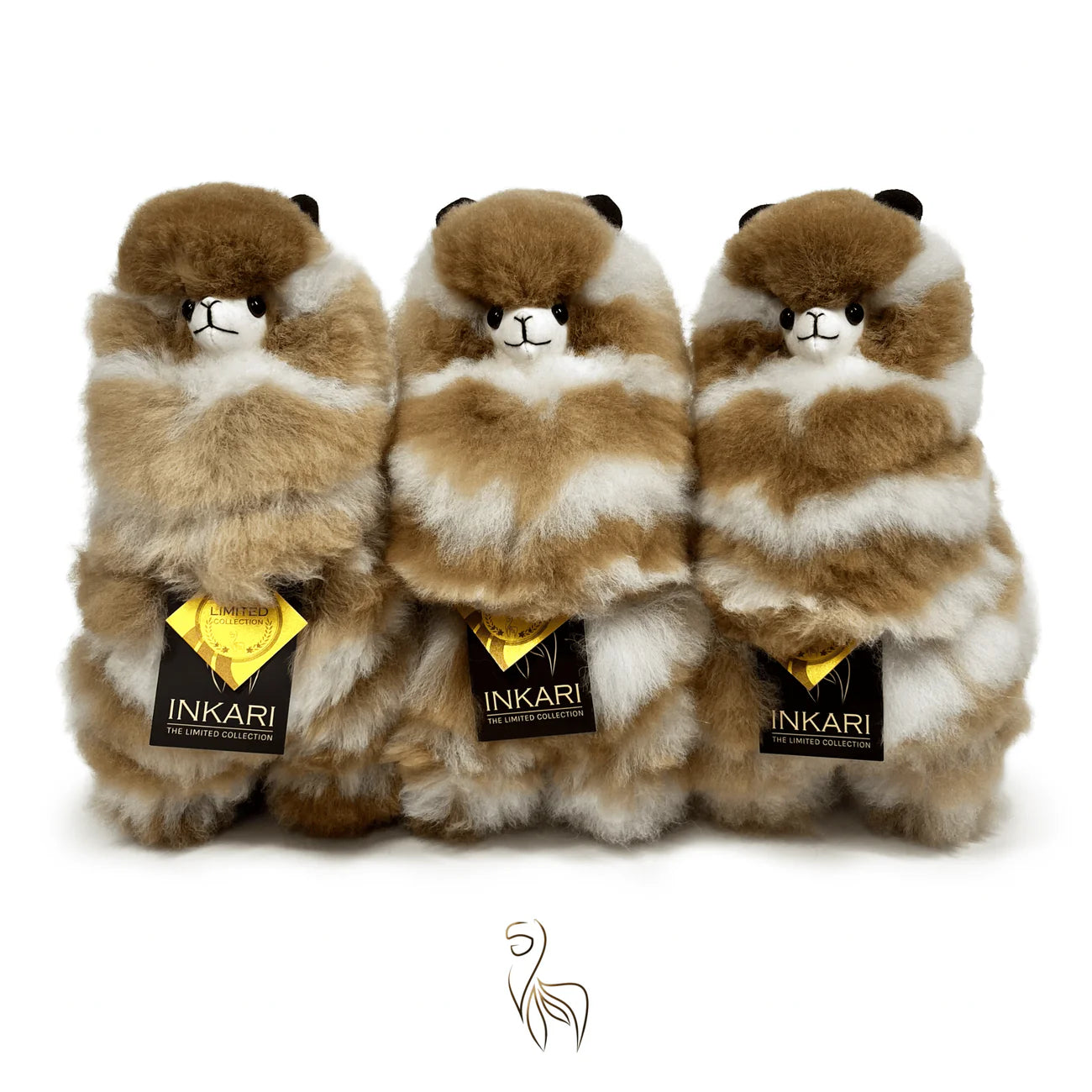 Inkari-Limited Edition-Alpaca Toy Medium Limited Edition Light Brown Zebra