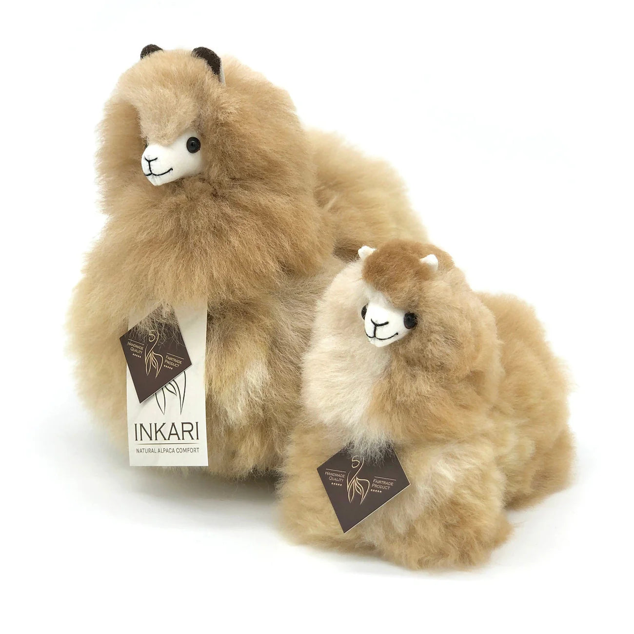 Inkari-Naturals-Alpaca Toy Mini Sandstone
