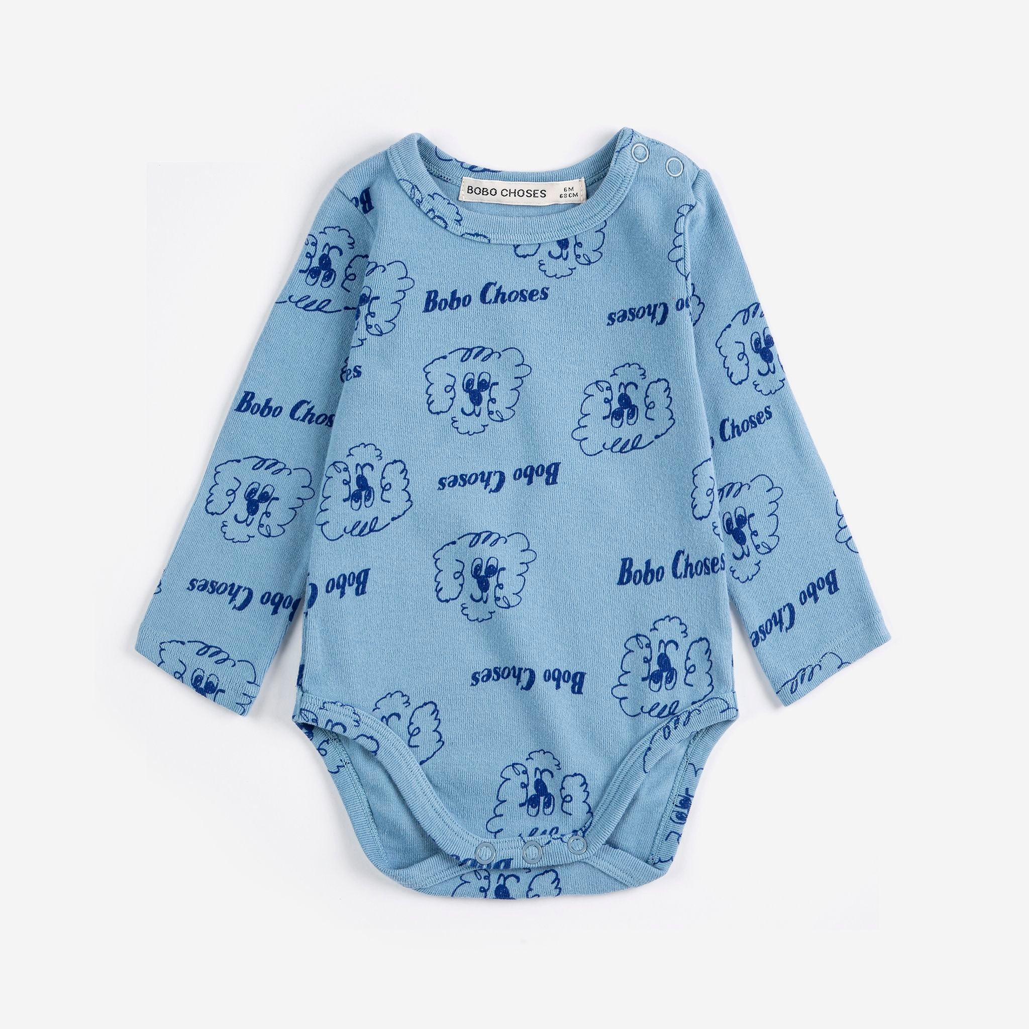 Bobo Choses-Baby Pickles The Dog All Over Body Light Blue