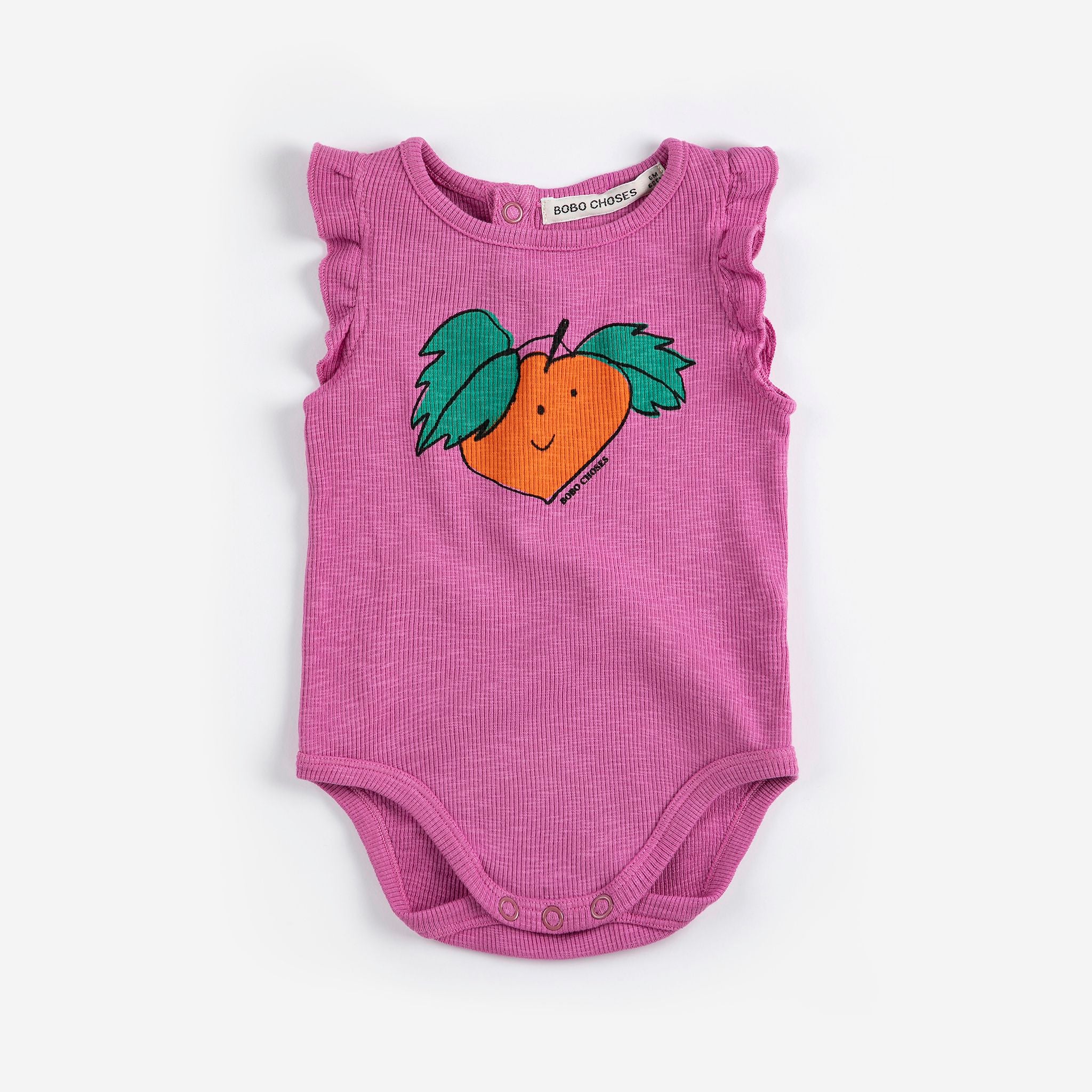 Bobo Choses-Baby Tangerine Ruffled Body Fuchsia