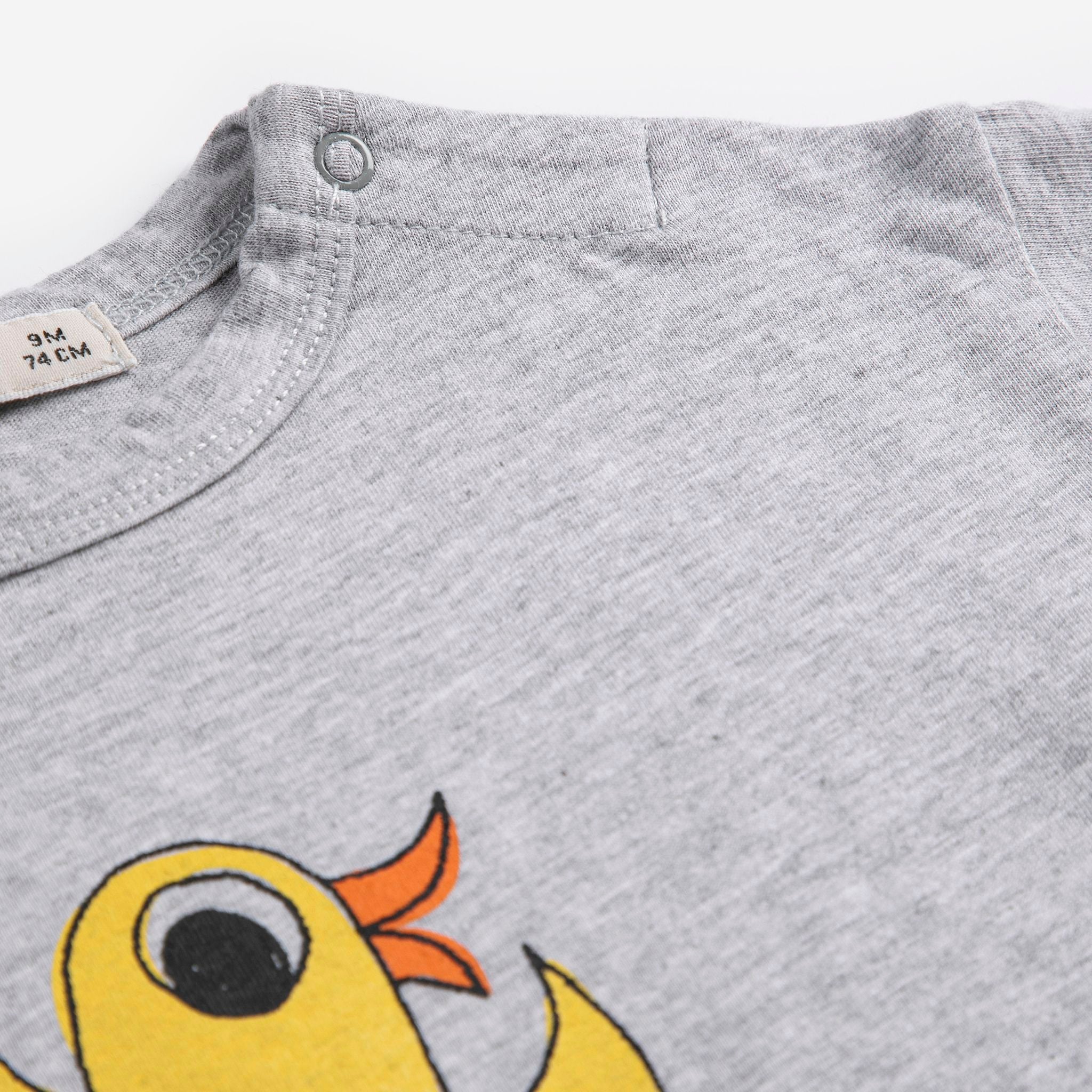 Bobo Choses-Baby Flying Oranges Long Sleeve T-Shirt Heather Grey