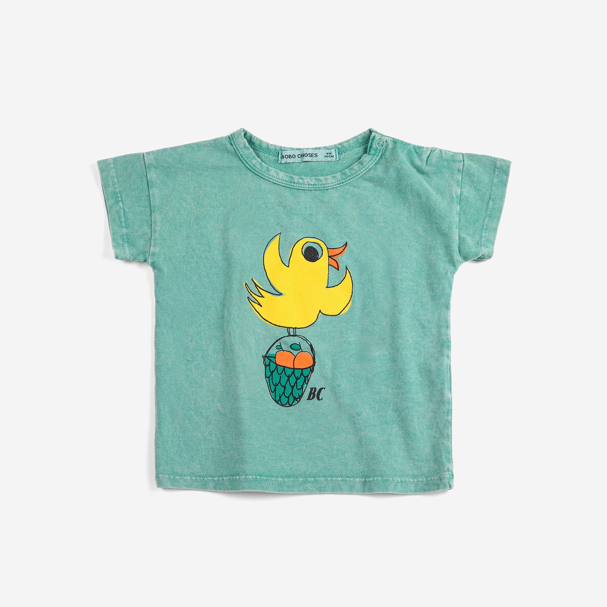 Bobo Choses-Baby Flying Oranges T-Shirt Green