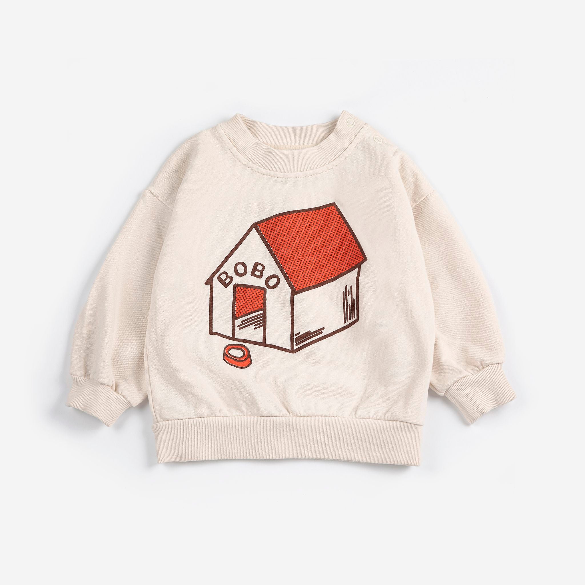 Bobo Choses-Baby Pickles Is At Home Sweatshirt White