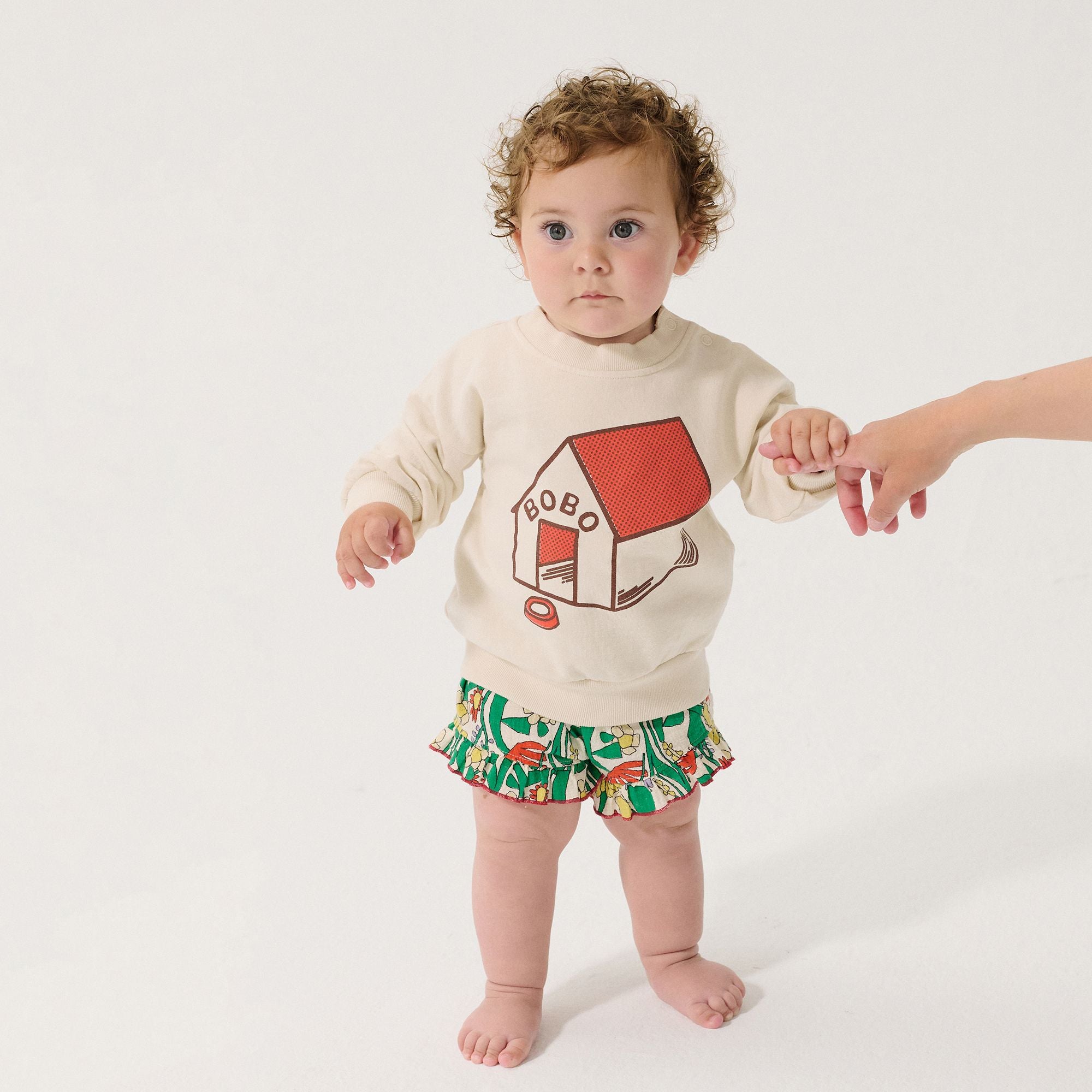 Bobo Choses-Baby Pickles Is At Home Sweatshirt White