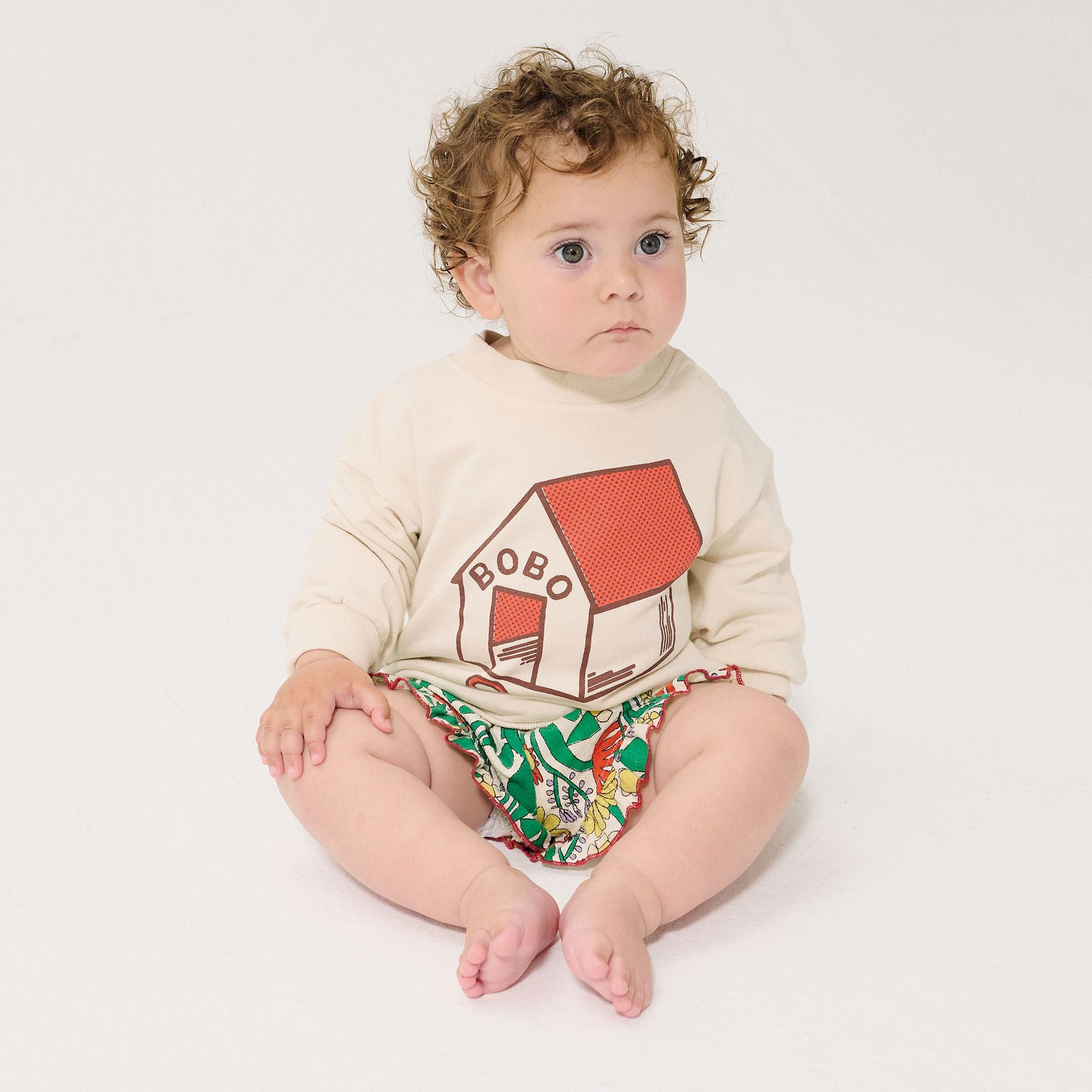 Bobo Choses-Baby Pickles Is At Home Sweatshirt White