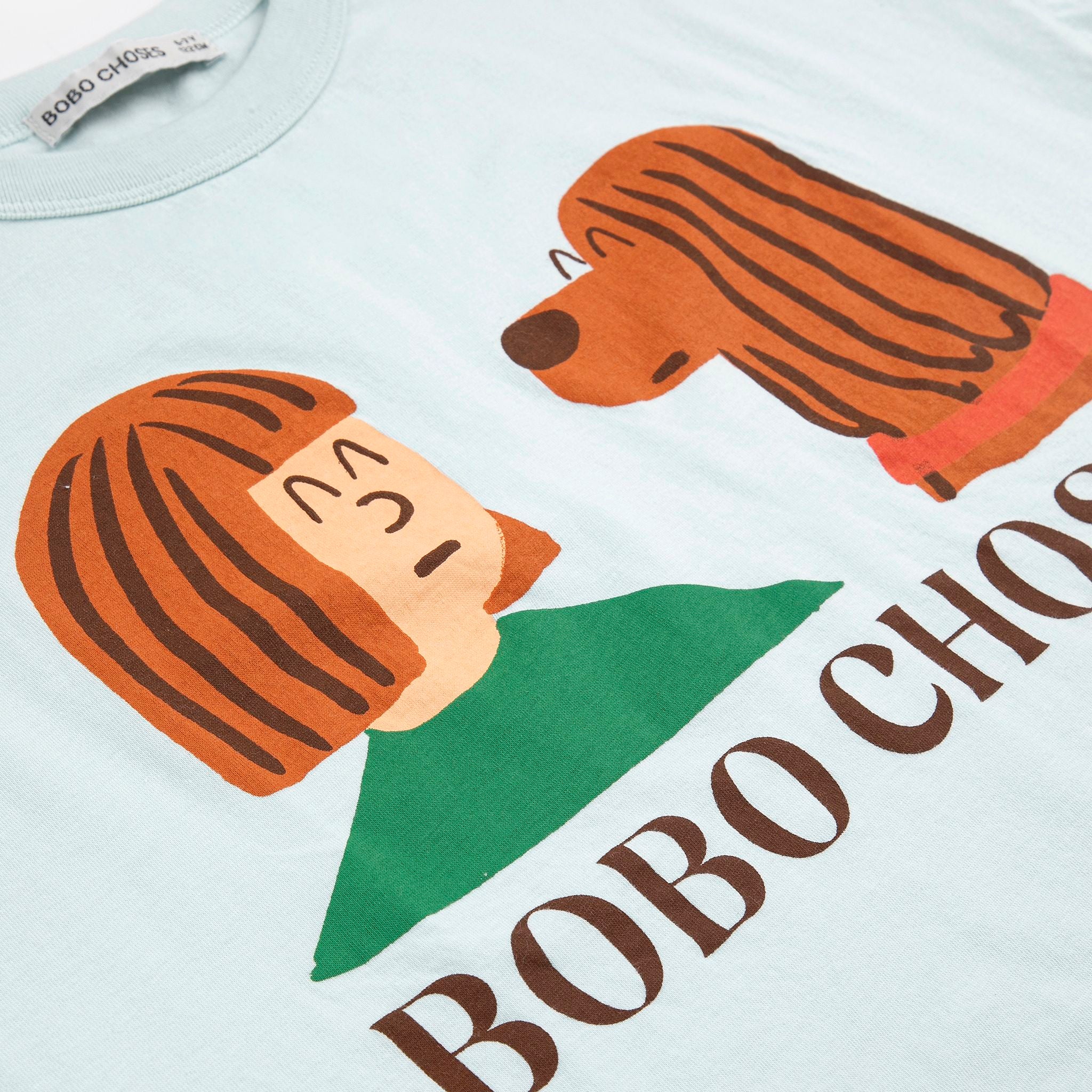 Bobo Choses-Kid Friends In A Pickle T-Shirt Light Blue
