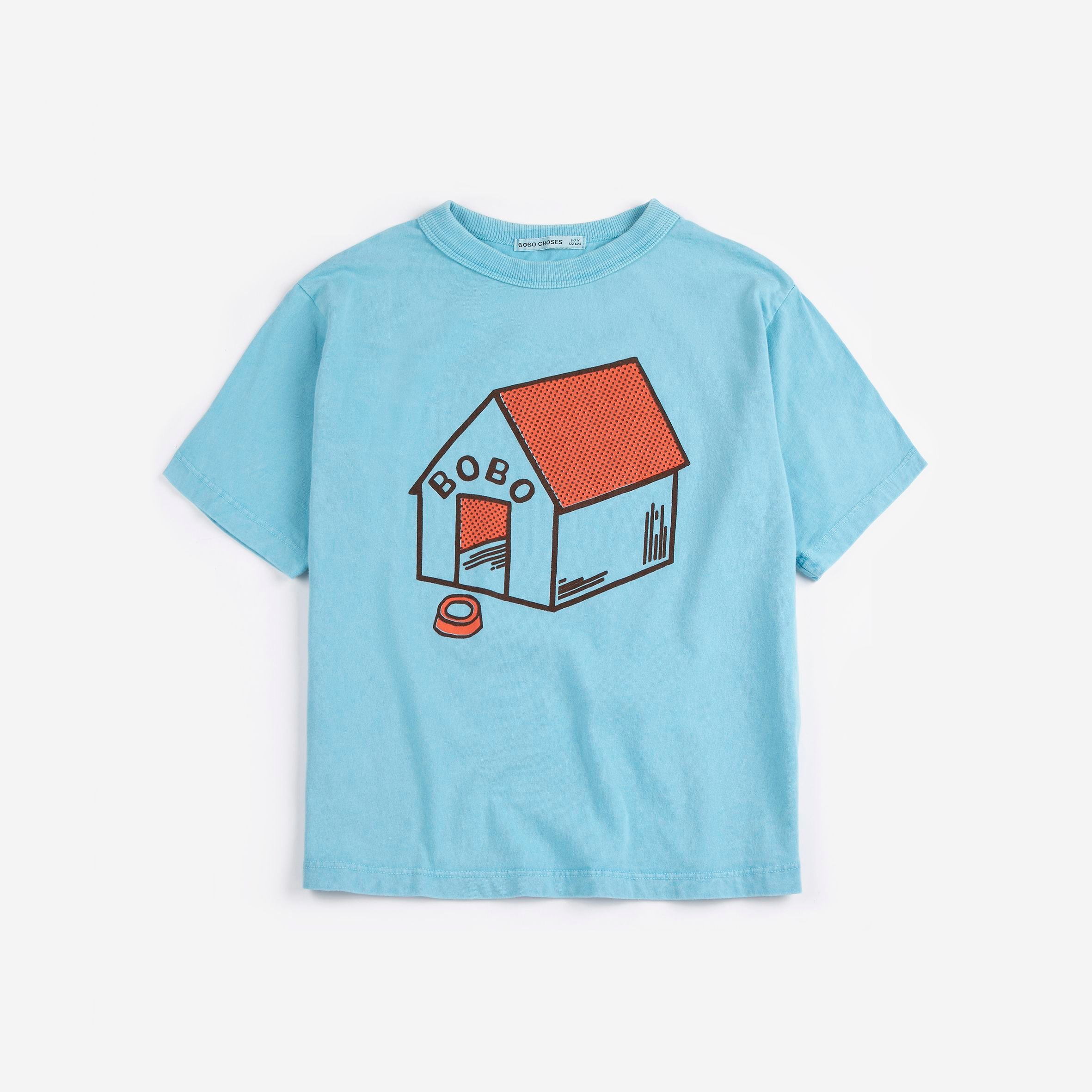 Bobo Choses-Kid Pickles Is At Home T-Shirt Light Blue