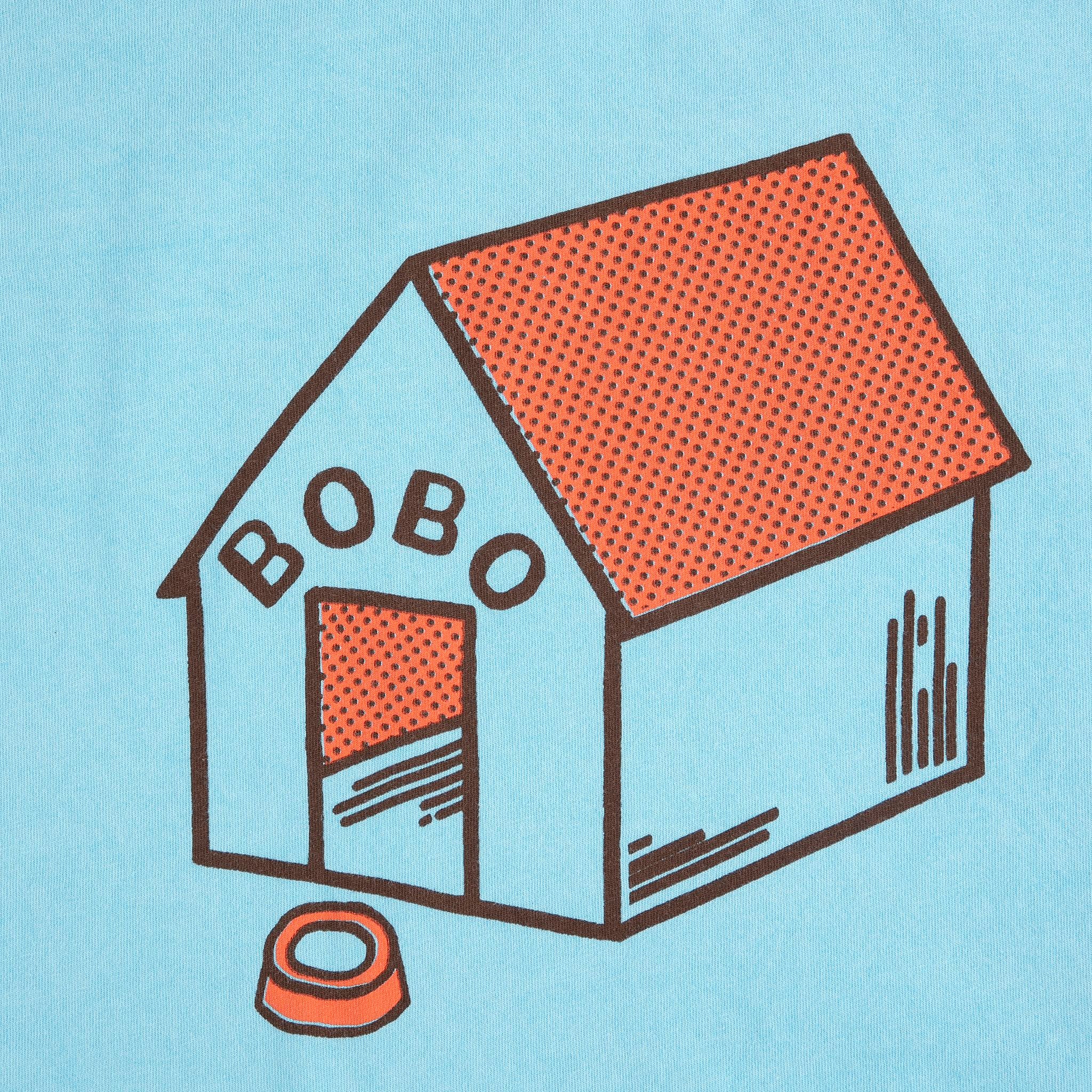 Bobo Choses-Kid Pickles Is At Home T-Shirt Light Blue
