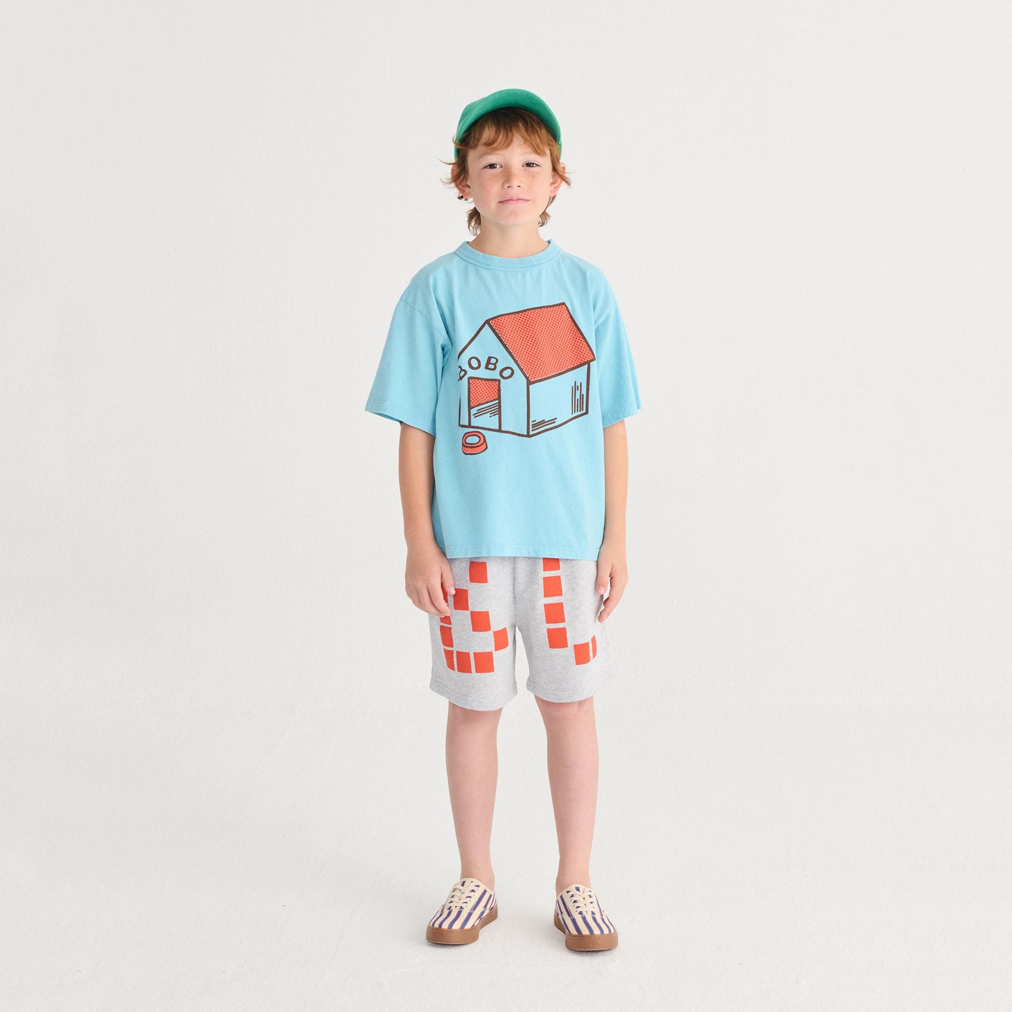 Bobo Choses-Kid Pickles Is At Home T-Shirt Light Blue