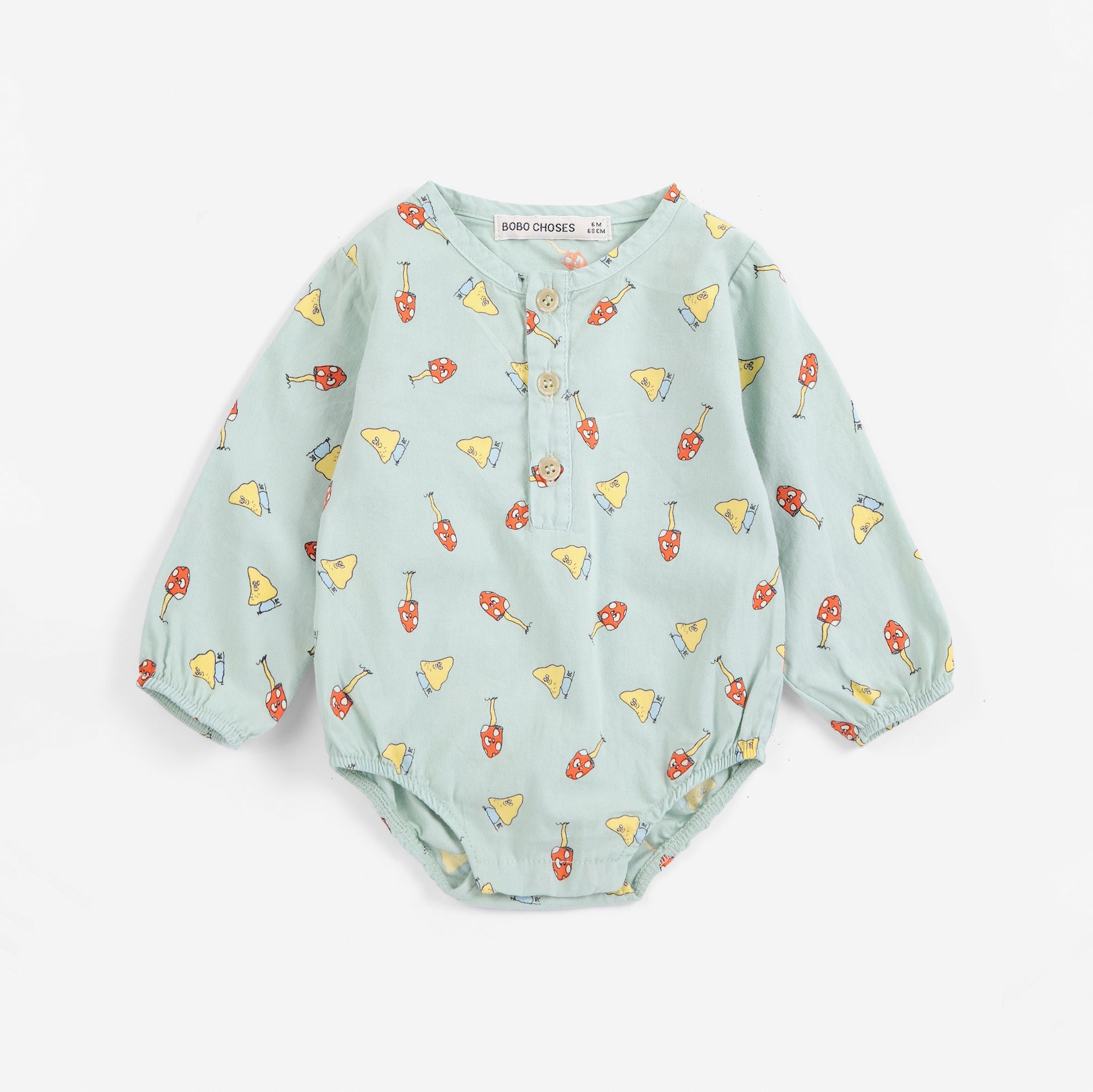 Bobo Choses-Baby Mush Monster Duo All Over Woven Body Green