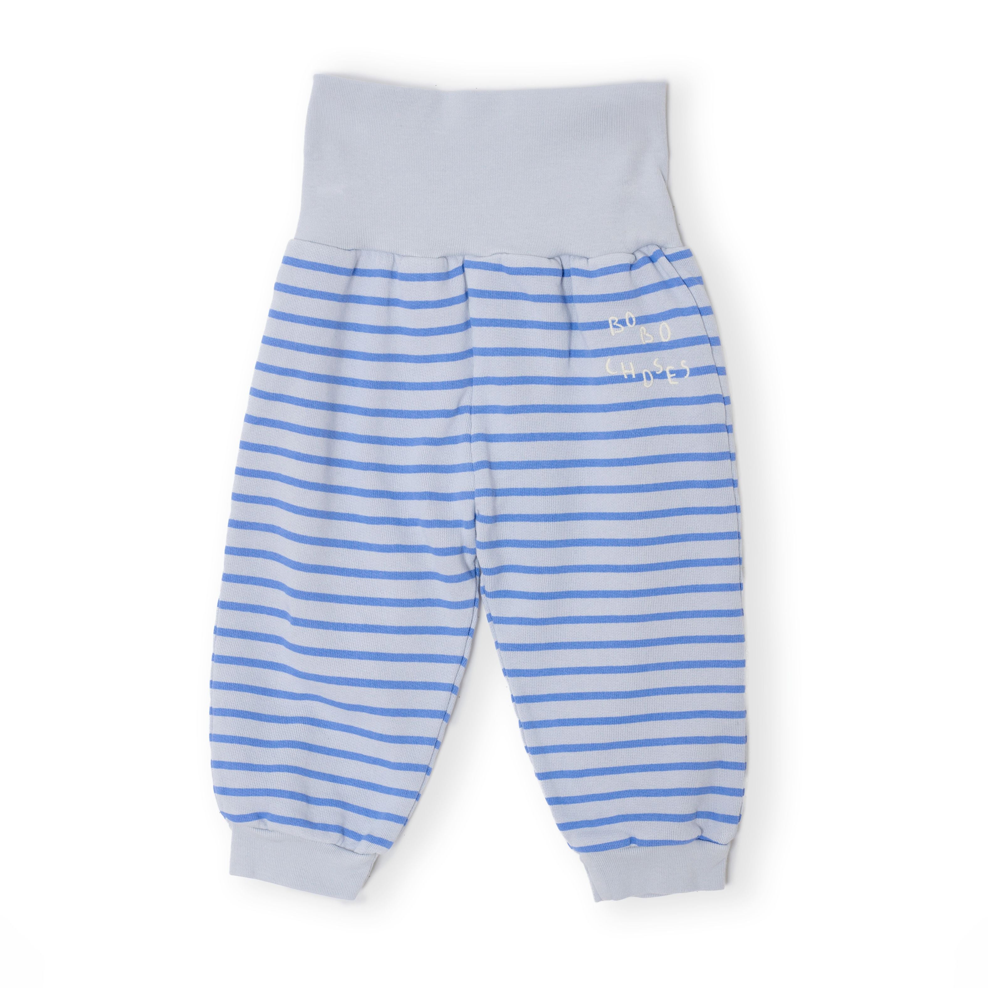 Bobo Choses-Baby Bobo Choses Stripes Jogging Pants Light Heather Grey
