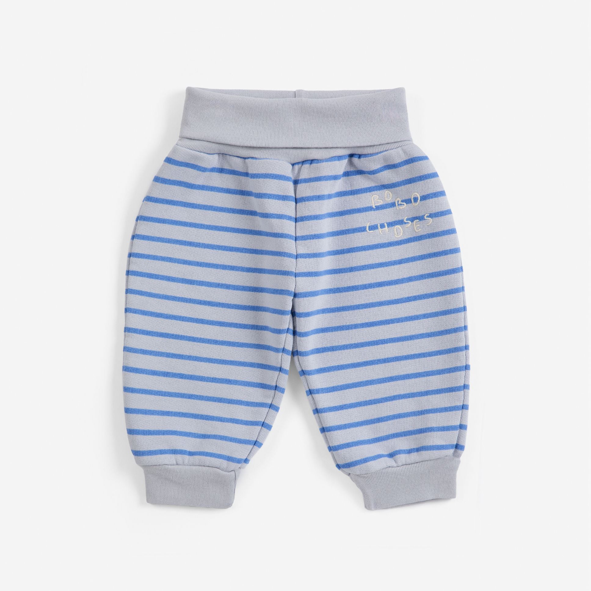 Bobo Choses-Baby Bobo Choses Stripes Jogging Pants Light Heather Grey