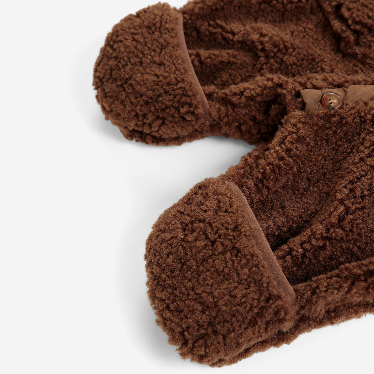 Bobo Choses-Baby Bobo Choses Sheepskin Overall Dark Brown