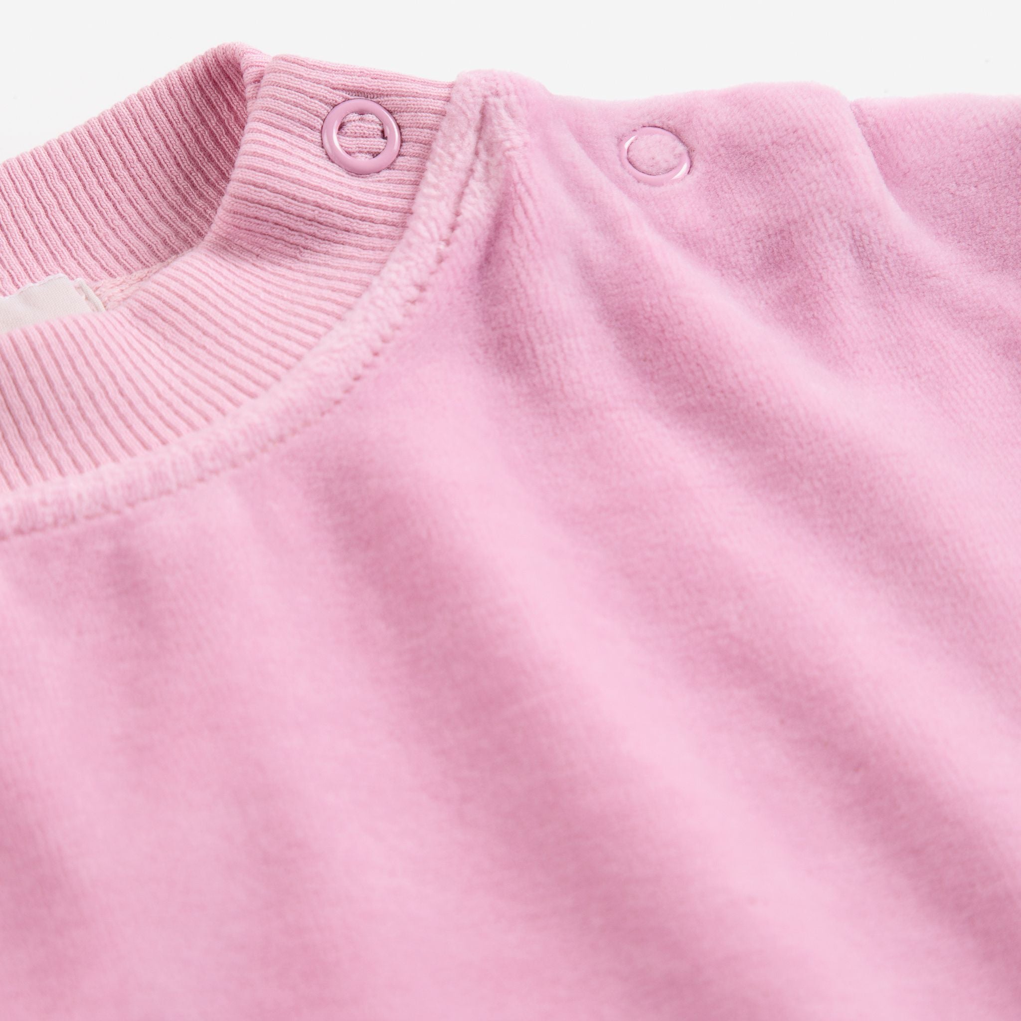 Bobo Choses-Baby Booo Bo Choses Tag Velvet Sweatshirt Pink