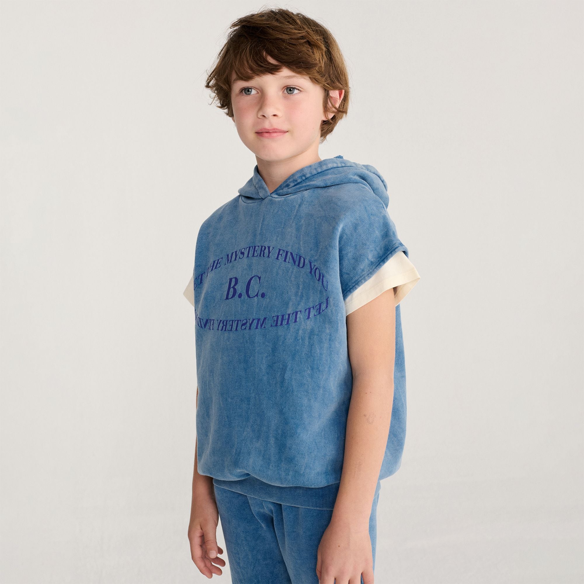 Bobo Choses-Kids Mystery Bc Sleeveless Hoodie Blue