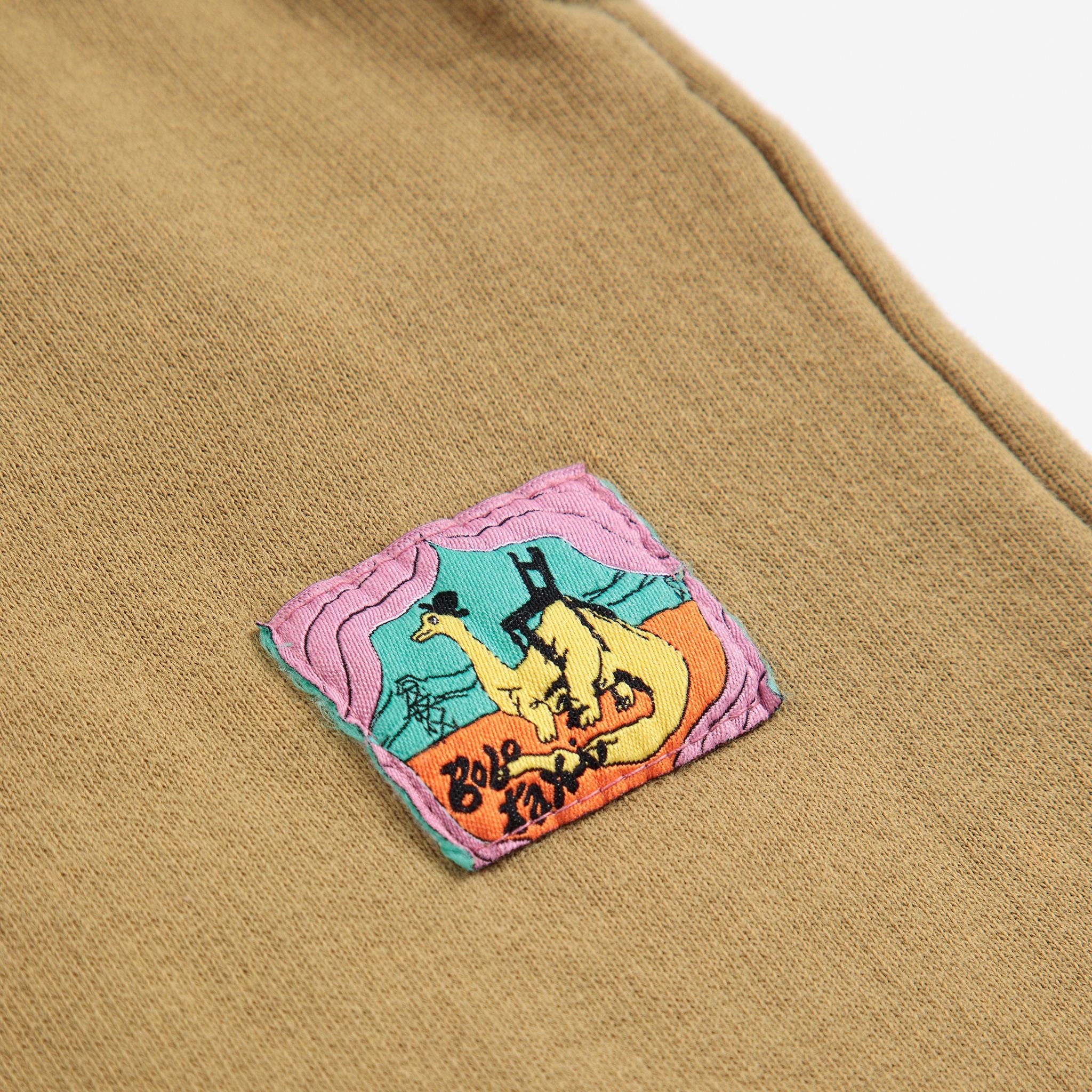 Bobo Choses-Kids Taxi Saurus Tag Cocoon Jogging Pants Khaki