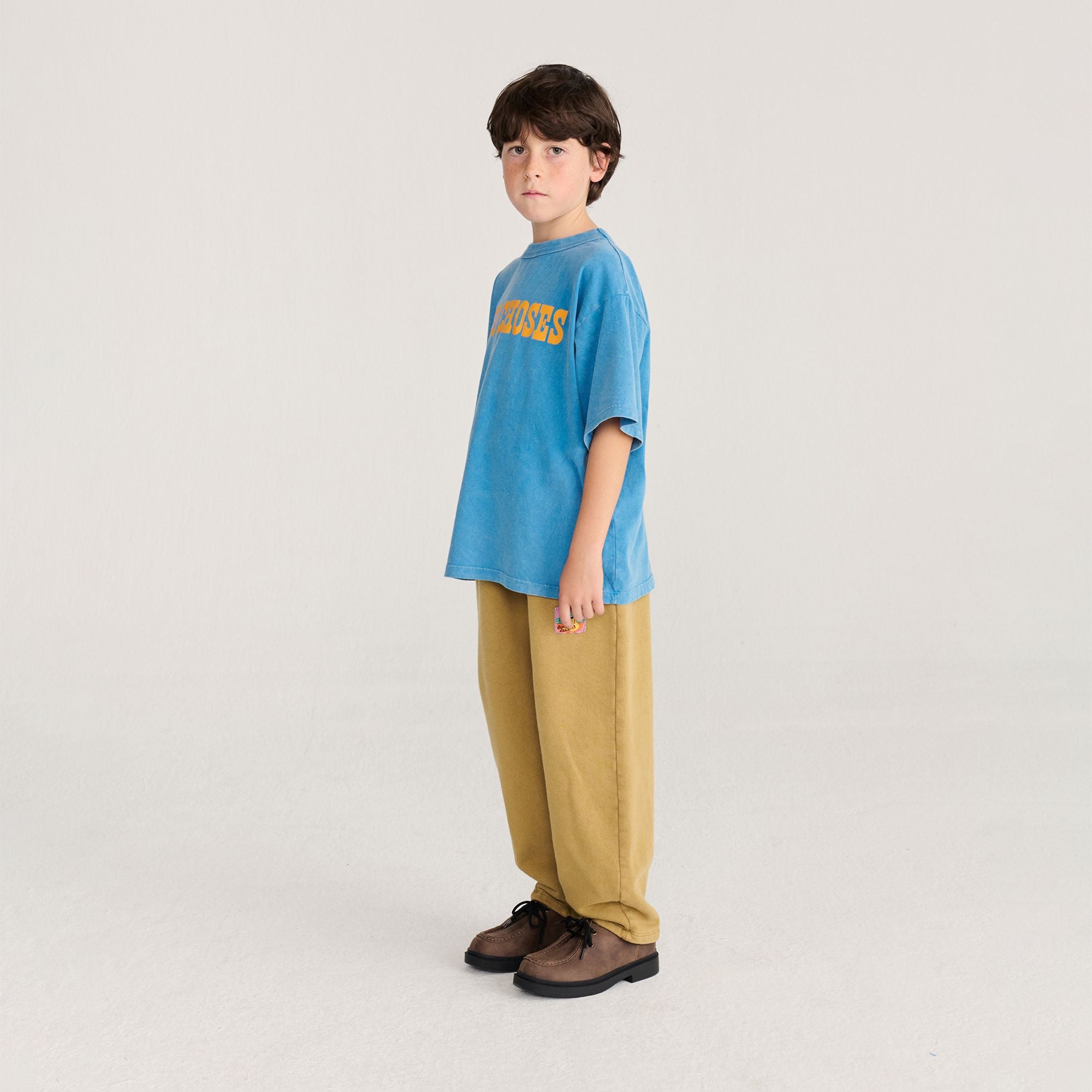 Bobo Choses-Kids Taxi Saurus Tag Cocoon Jogging Pants Khaki