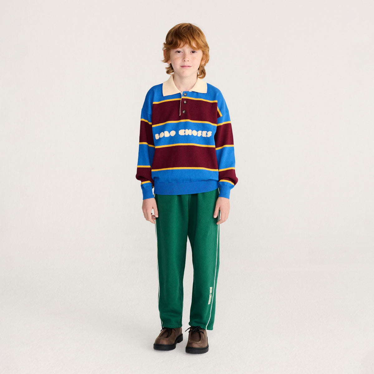 Bobo Choses-Kids Bobo Choses Bolder Polo Jumper Multicolor