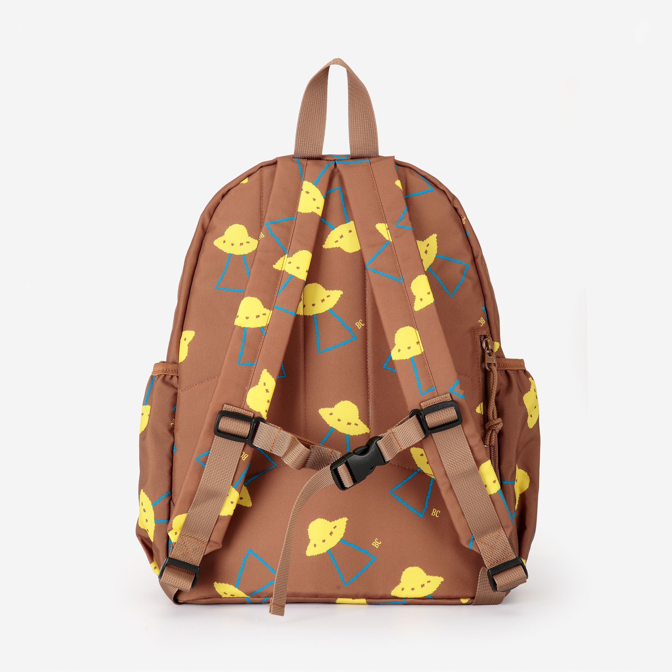 Bobo Choses-Boy Pixel Abduction All Over Backpack Brown