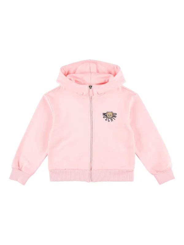Moschino-Kids Pink Hooded Tracksuit