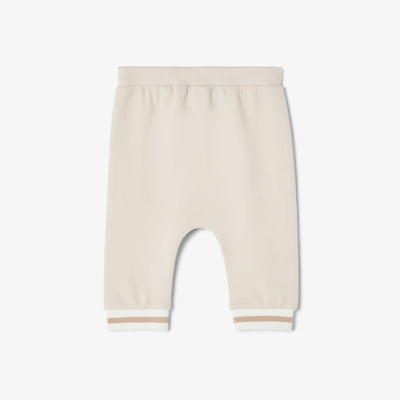 Fendi-Beige Baby Sweatpants With Small Txt Logo