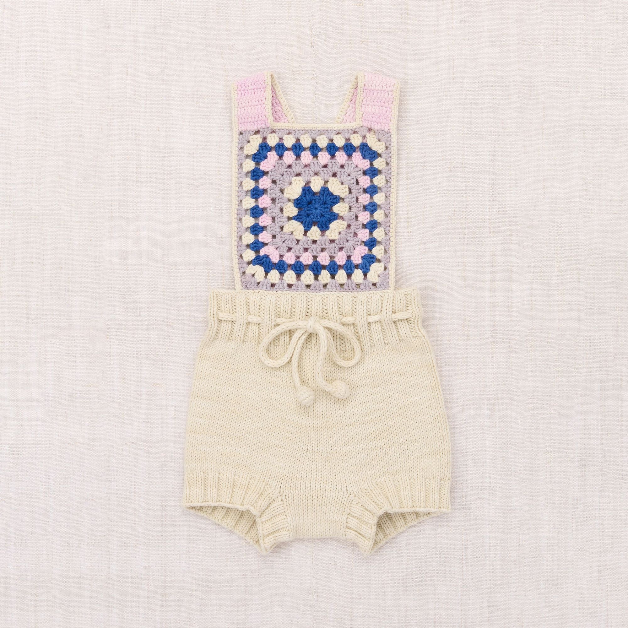 Misha & Puff-Baby Lake House Romper Marzipan
