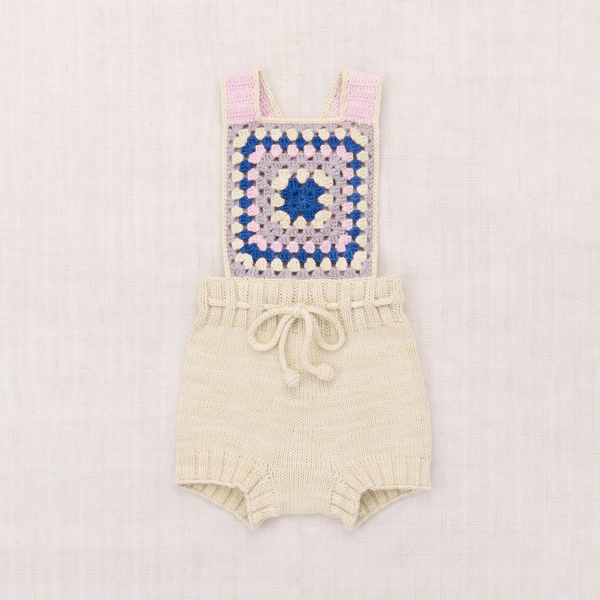 Misha & Puff-Baby Lake House Romper Marzipan