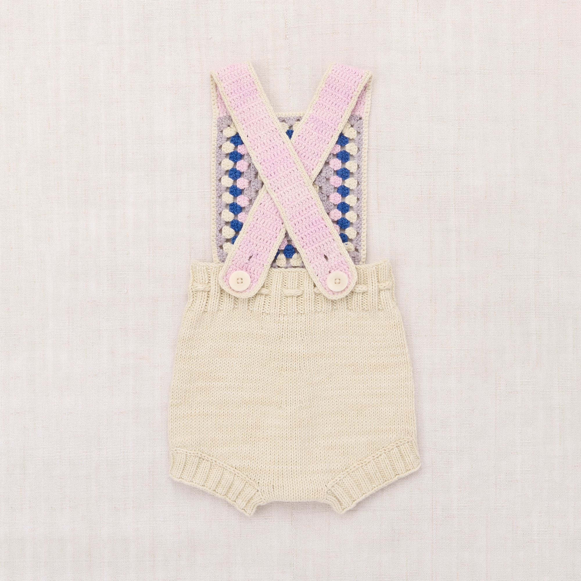 Misha & Puff-Baby Lake House Romper Marzipan
