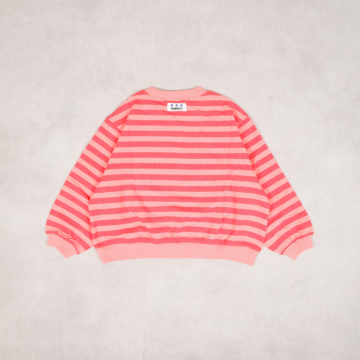 Markey's-Patterned Sweatshirt Pink Border