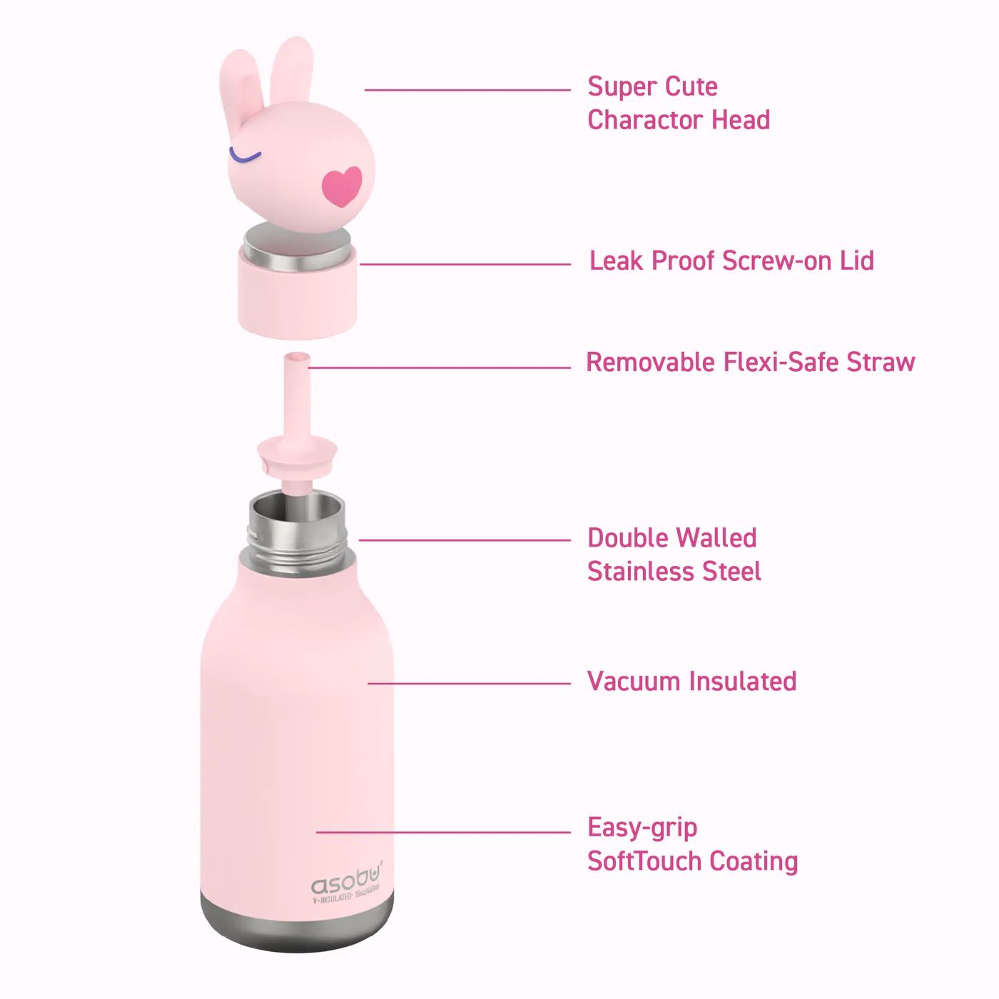 Asobu-Bunny Bestie Bottle