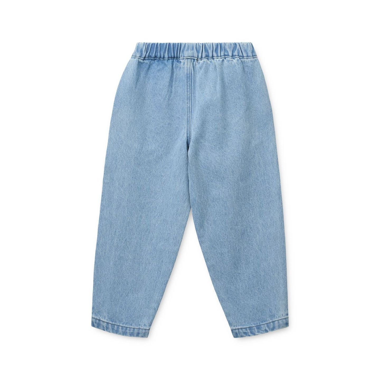 Liewood-Borris Placement Denim Pants Cool kids / Light blue denim