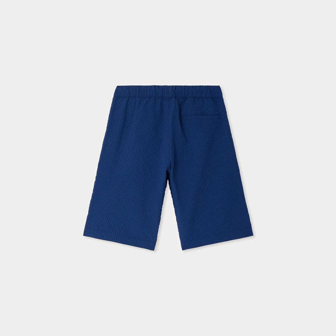 Bonpoint-Ethan water-repellent seersucker shorts Bleu Intense
