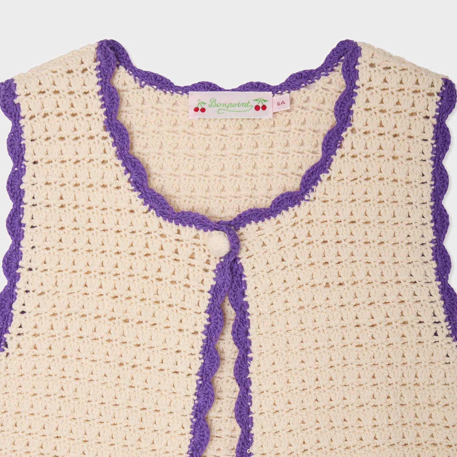 Bonpoint-Cardigan Laila Ecru