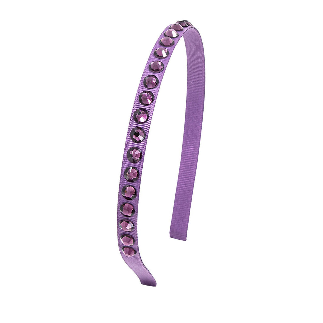 Olilia-Deluxe Crystals Hard Headband-amethyst