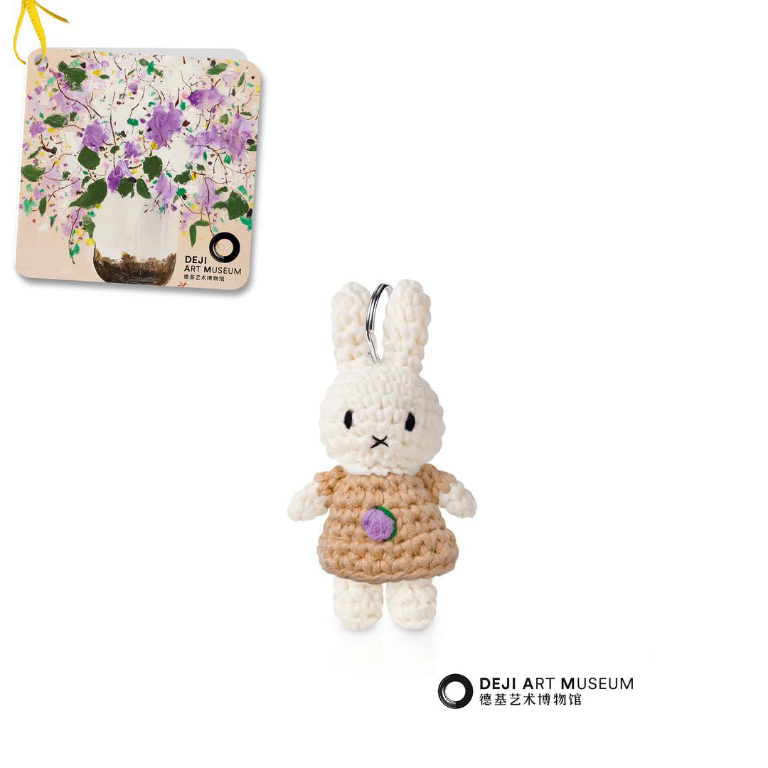 Miffy-Handmade Crochet Miffy Keychain Pastel Pink