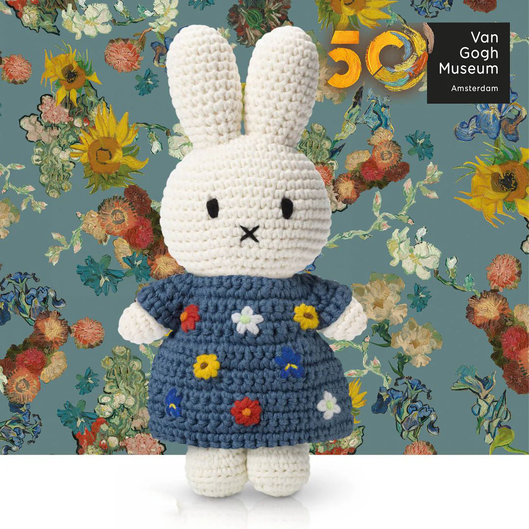Miffy-Miffy Van Gogh’s Flowers Inspired Dress blue