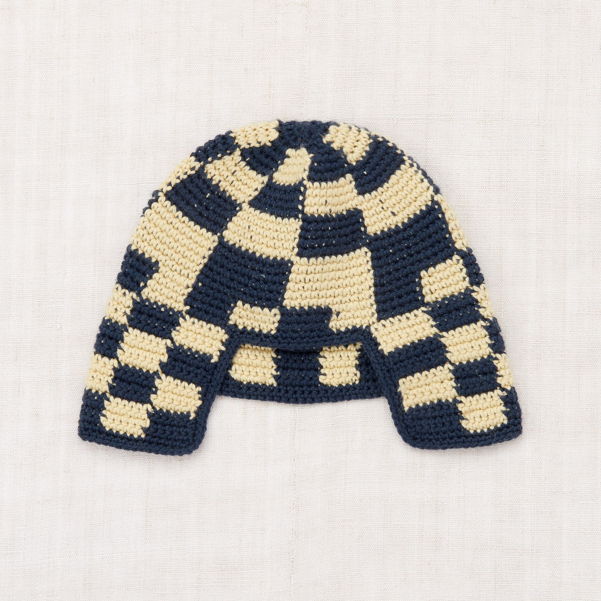 Misha & Puff-Checkered Crochet Rover Cap Galaxy