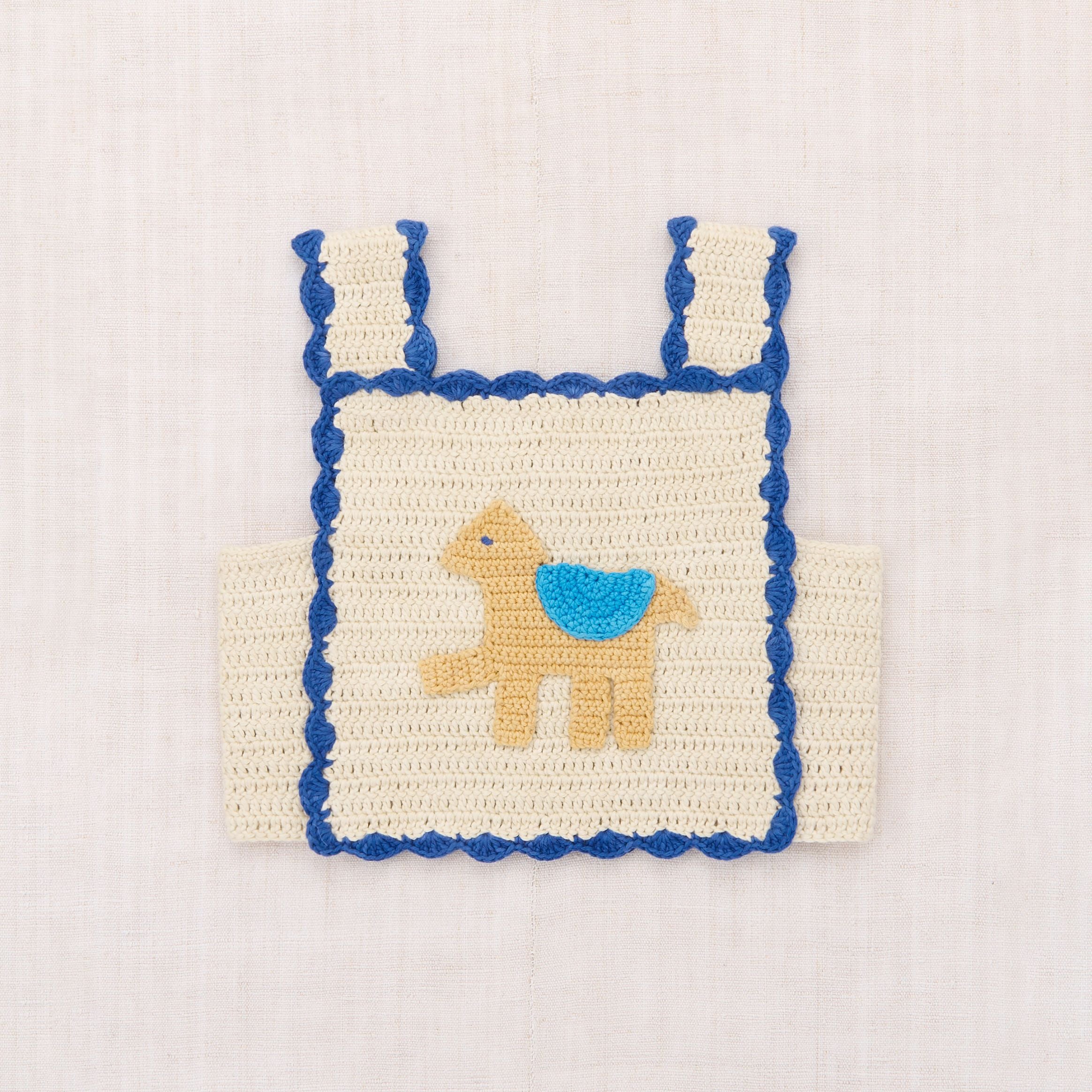 Misha & Puff-Girls Crochet Horse Top Marzipan