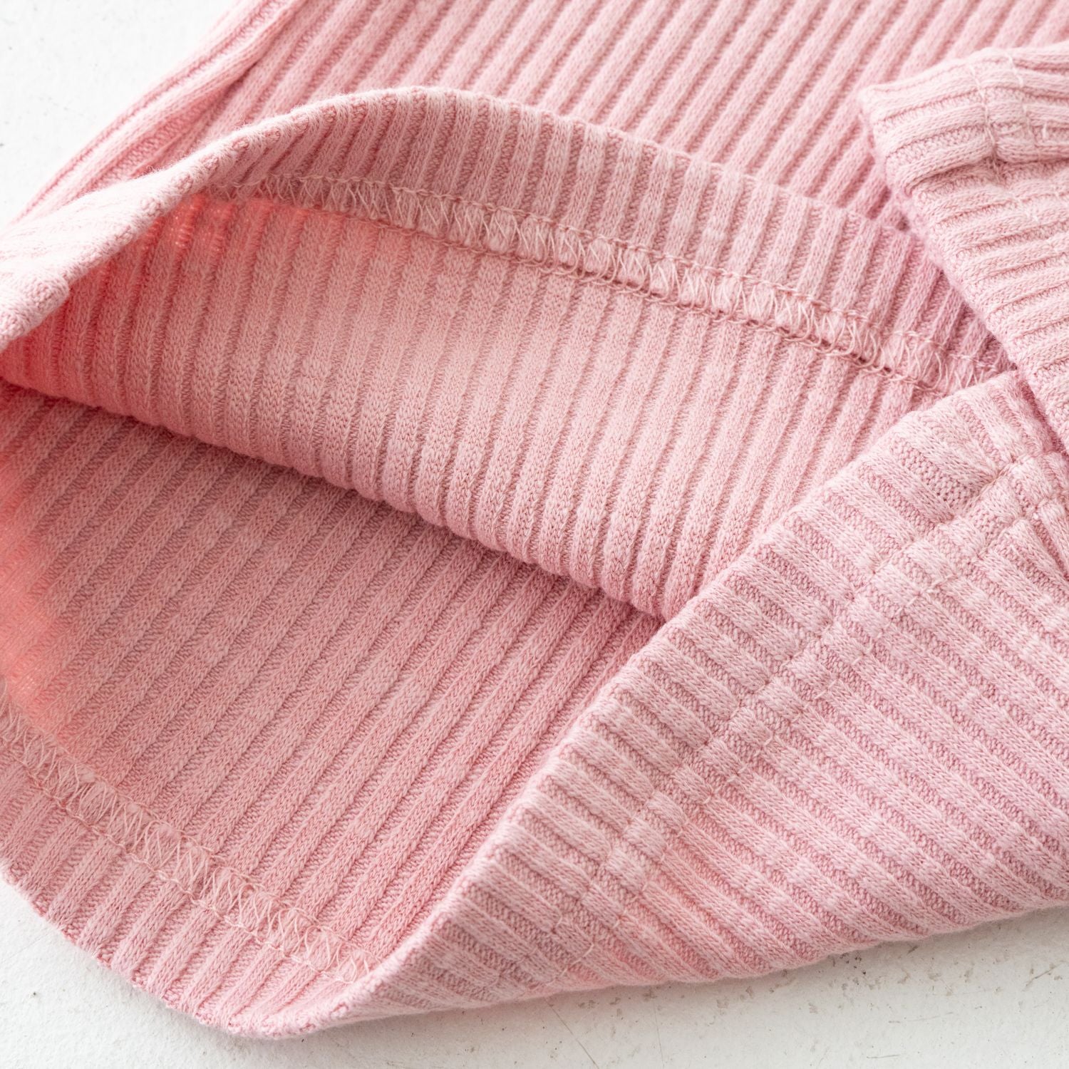 Solii + Solä - Girls Ribbed Flare Pants Pink